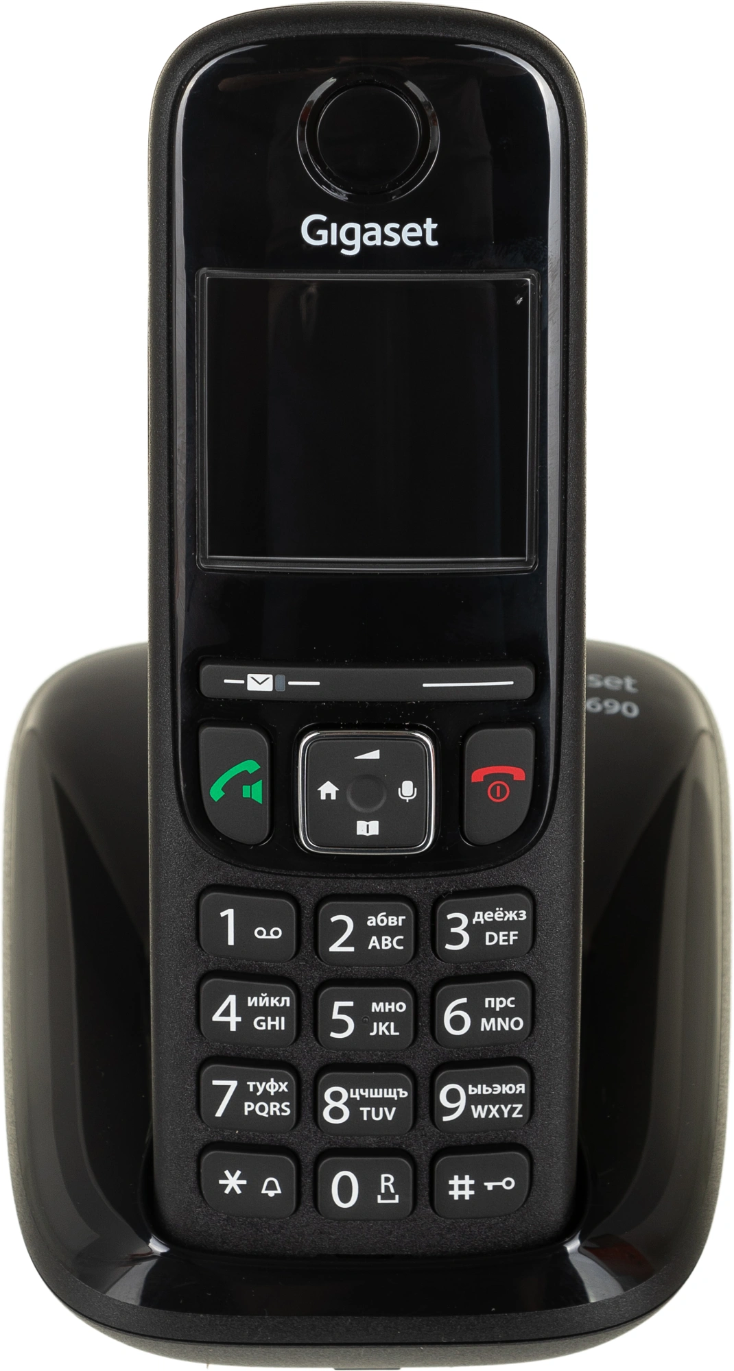 Р/Телефон Dect Gigaset AS690 SYS черный АОН