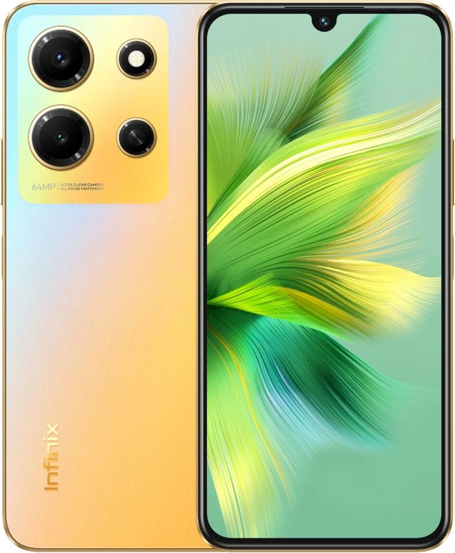 Смартфон Infinix X6716 Note 30i 128Gb 8Gb золотой моноблок 3G 4G 2Sim 6.66" 1080x2400 Android 13 64Mpix 802.11 a/b/g/n/ac NFC GPS GSM900/1800 GSM1900 TouchSc FM microSD max1024Gb