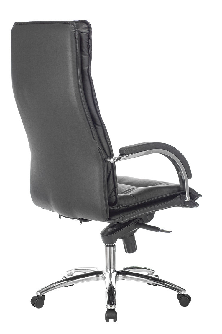 Кресло руководителя бюрократ t 9950 черный кожа крестовина металл хром