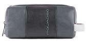 Косметичка Piquadro Urban BY3880UB00/GRN черный/серый натур.кожа