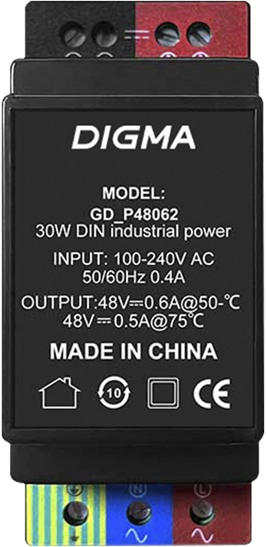 Блок питания AC/DC Digma DPS48030 48В 30Вт