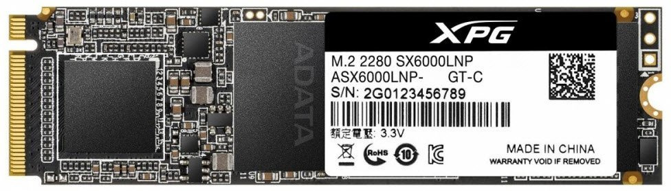 Накопитель SSD A-Data PCIe 3.0 x4 128GB ASX6000LNP-128GT-C XPG SX6000 Lite M.2 2280