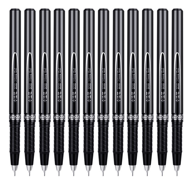 Ручка гелев. Deli S36 черный d=0.5мм черн. черн. линия 0.35мм