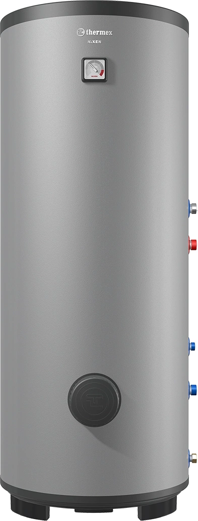 Водонагреватель Thermex Nixen 200 F (combi) 17кВт 200л через теплообменник напольный/серый