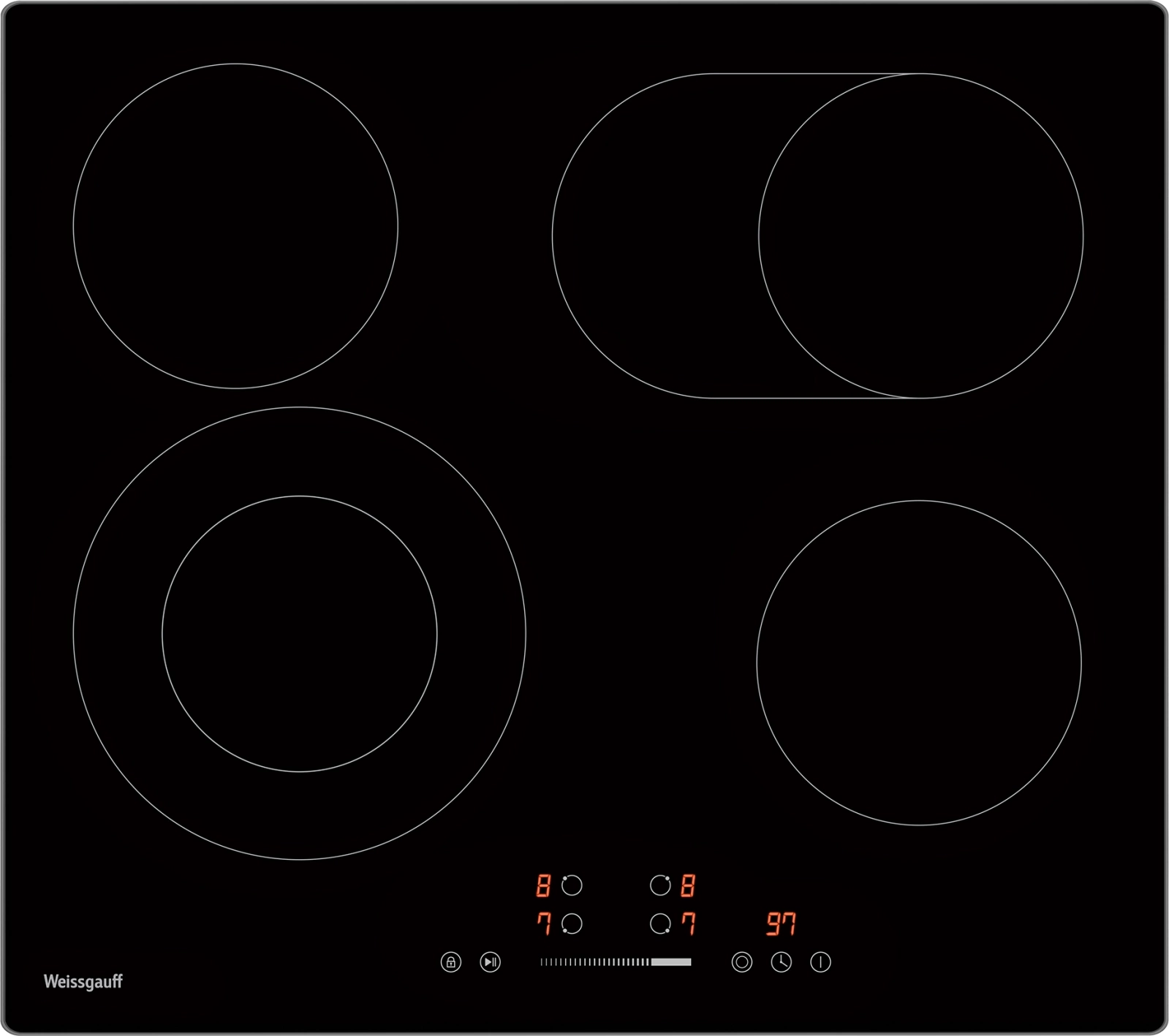 Варочная поверхность Weissgauff HV 642 BSG черный