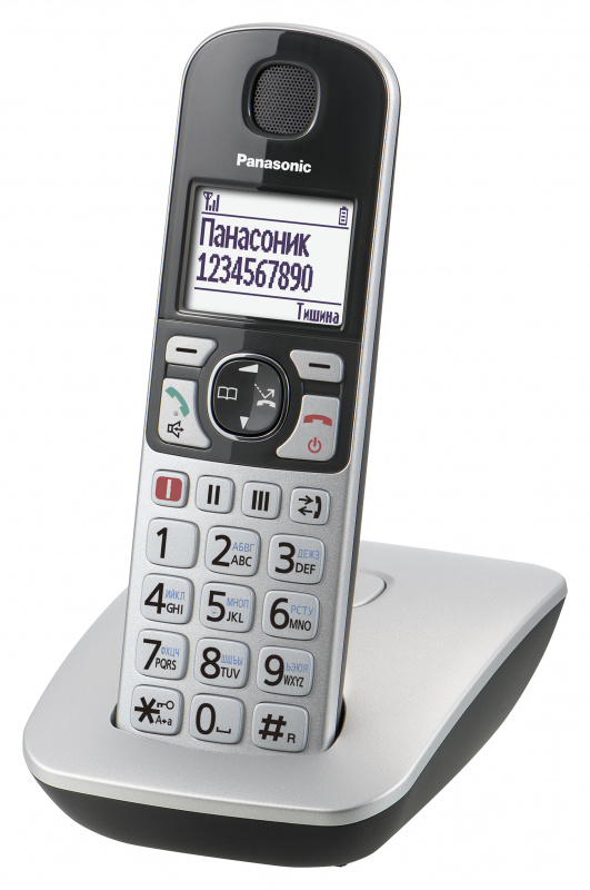 Р/Телефон Dect Panasonic KX-TGE510RUS серебристый АОН