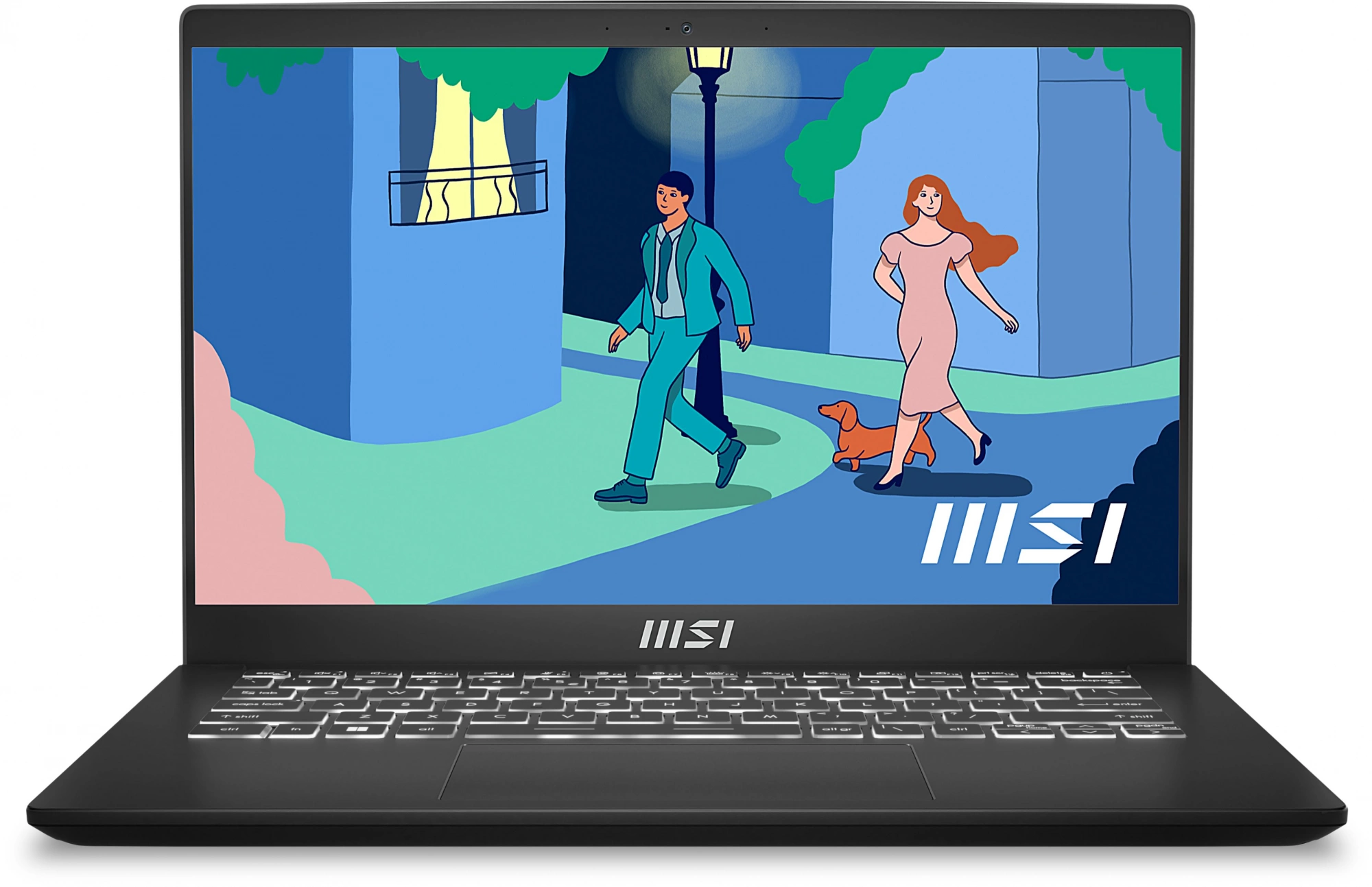 Ноутбук MSI Modern 14 C7M-238RU Ryzen 5 7530U 8Gb SSD512Gb AMD Radeon 14" IPS FHD (1920x1080) Windows 11 Home black WiFi BT Cam (9S7-14JK12-238)