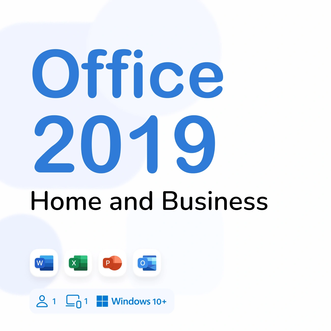 Ключ активации Microsoft Office для дома и бизнеса 2019 Все языки (T5D-03189-EFT)