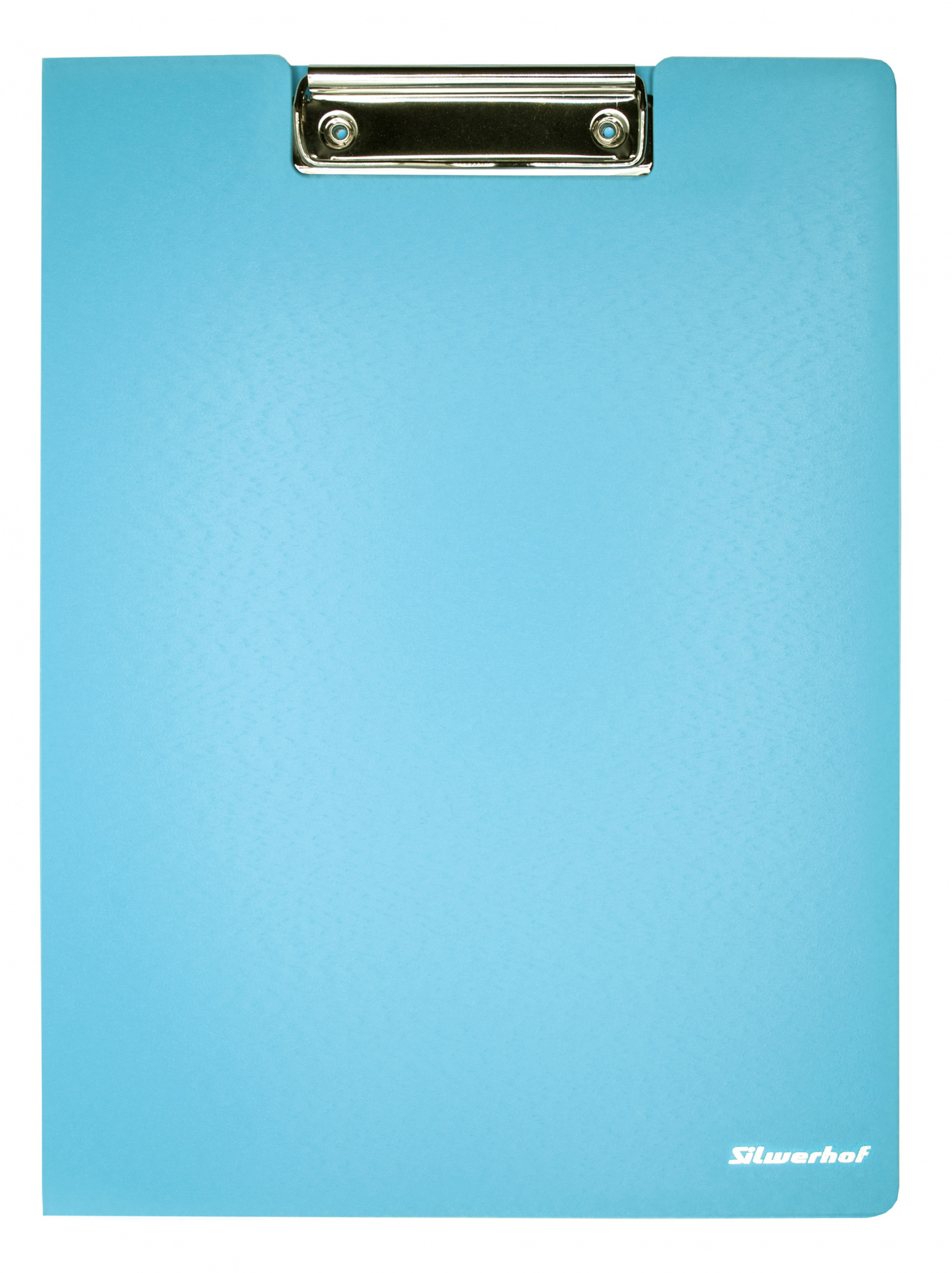 Папка клип-борд Silwerhof 957024 A4 полипропилен вспененный 1.8мм голубой с крышкой