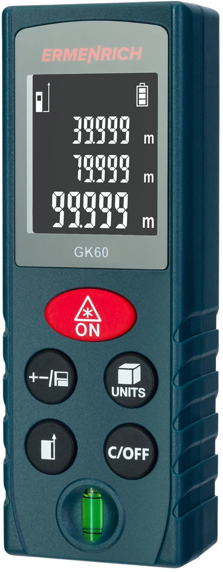 Лазерный дальномер Ermenrich Reel GK60 1кл.лаз. 690нм цв.луч. красный (83080)