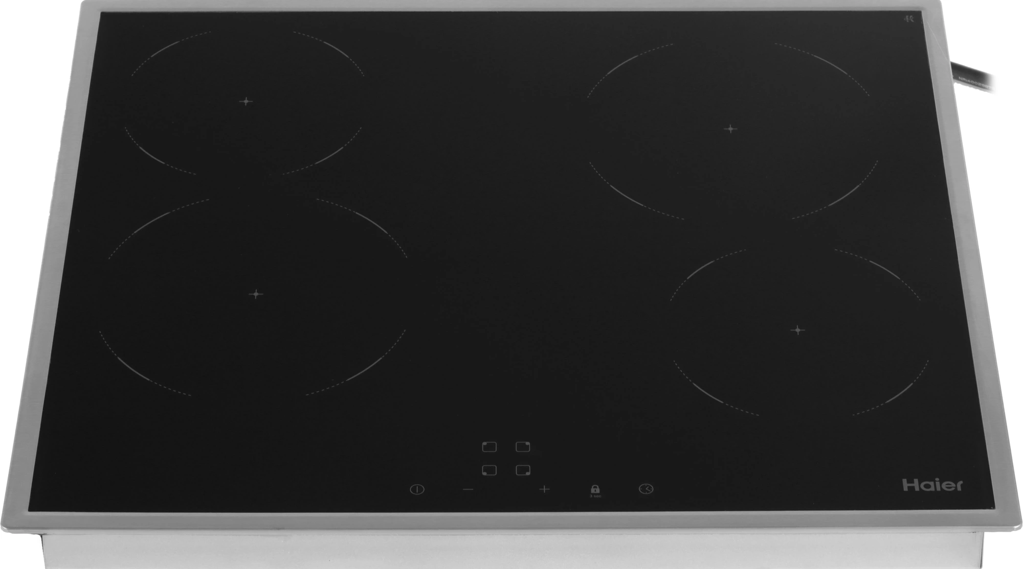 Варочная поверхность Haier HHY-C64NFB черный/нержавеющая сталь