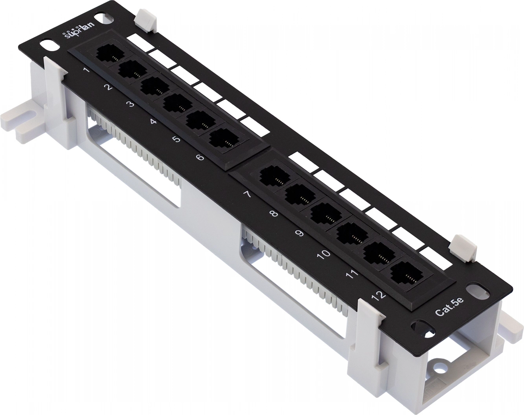 Патч-панель Suprlan 10-0407 19" 1U 12xRJ45 кат.5E UTP