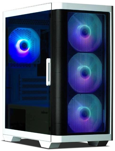 Корпус Zalman M4 белый без БП mATX 4x120mm 2x140mm 1xUSB2.0 2xUSB3.0 audio bott PSU