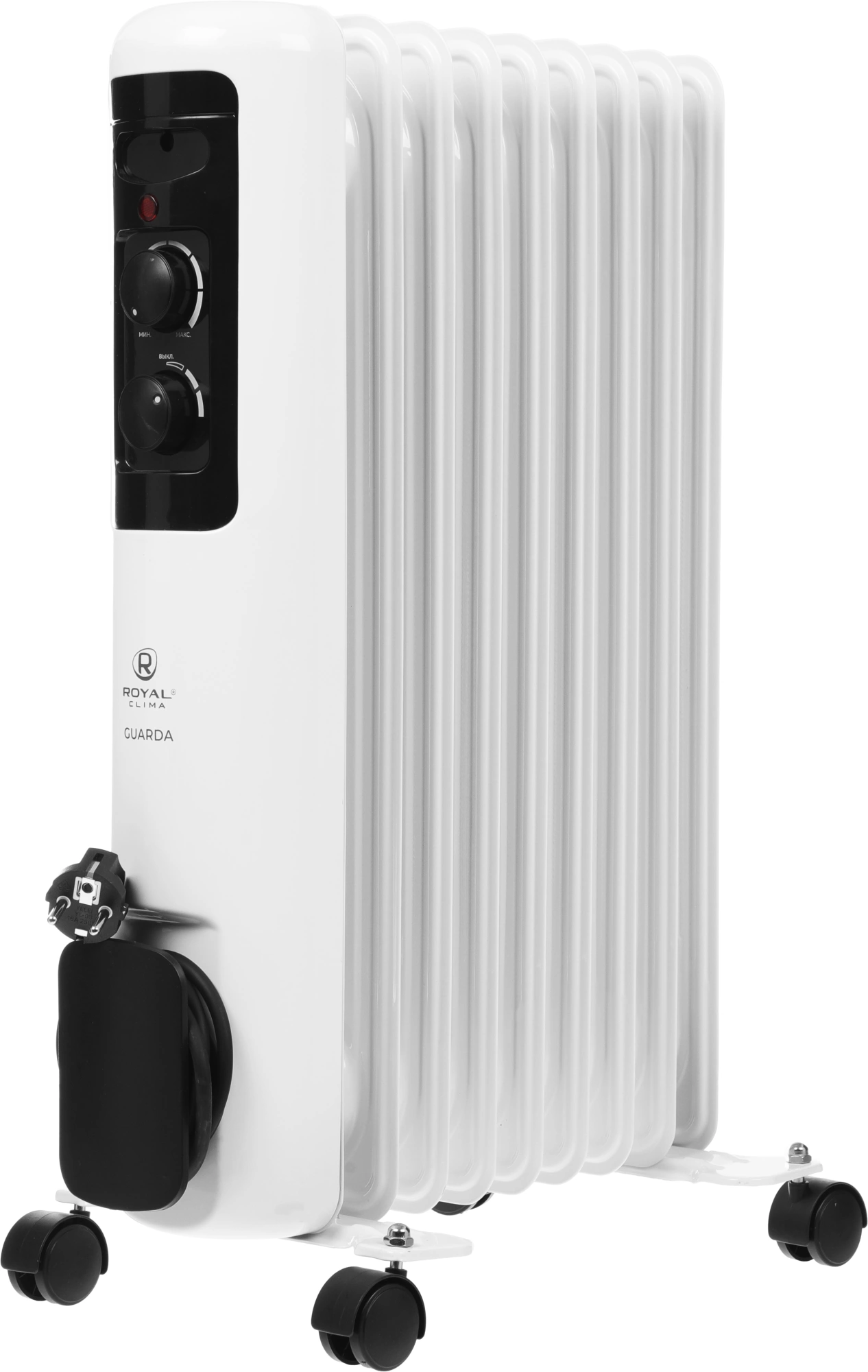 Радиатор масляный Royal Clima GUARDA ROR-GU9-2000M 2000Вт белый/серый