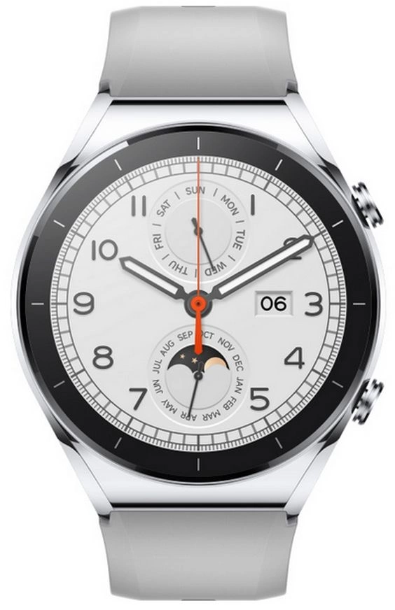 Смарт-часы Xiaomi Watch S1 GL 46мм 1.43" AMOLED корп.серебристый рем.серебристый разм.брасл.:149.8-233.8 мм (BHR5560GL)