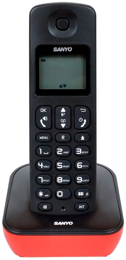 Р/Телефон Dect Sanyo RA-SD53RUR красный/черный АОН
