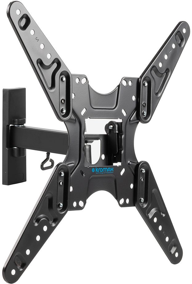 Кронштейн для телевизора Kromax OPTIMA-413 черный 20"-55" макс.30кг настенный поворотно-выдвижной и наклонный