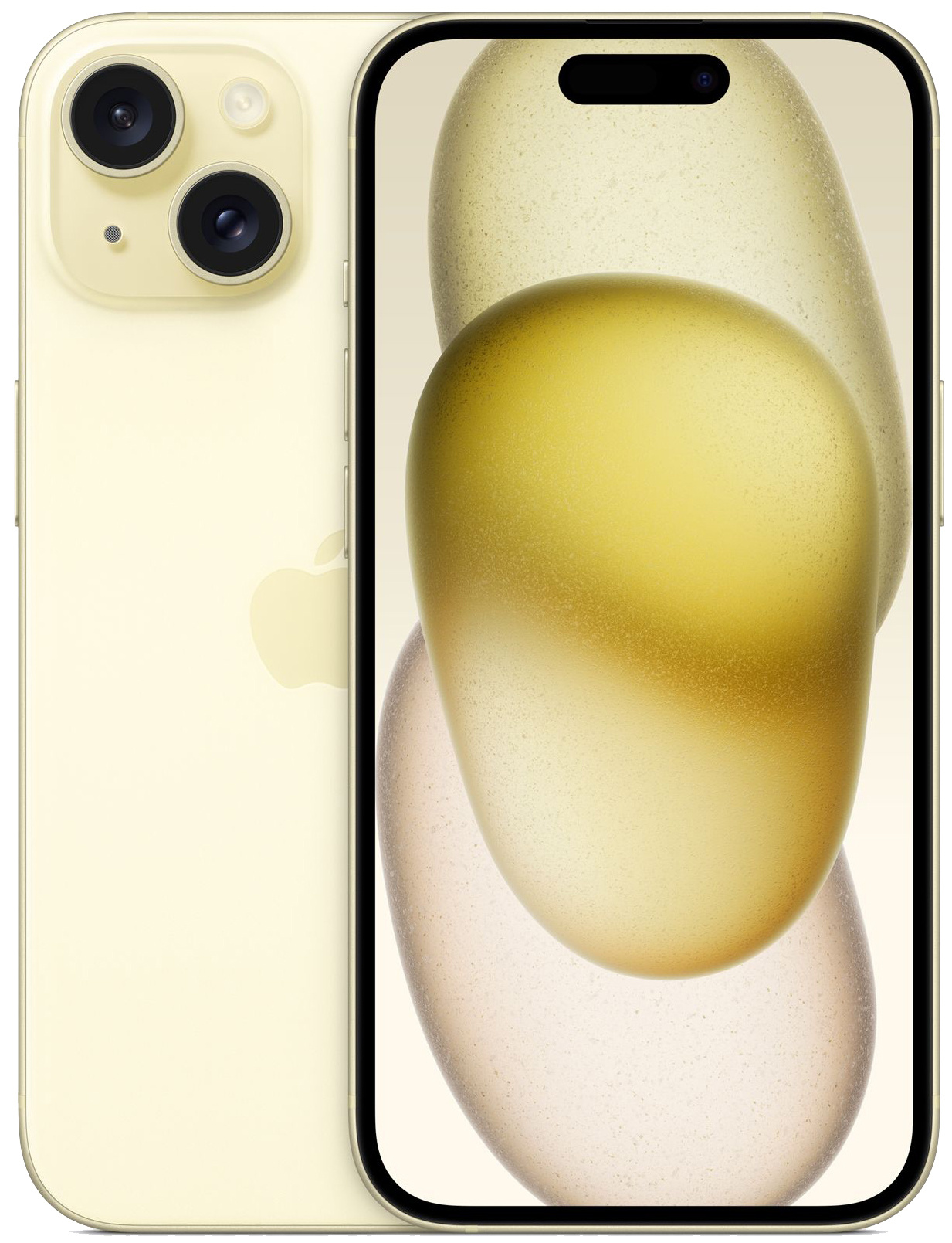 Смартфон Apple A3092 iPhone 15 256Gb желтый моноблок 3G 4G 2Sim 6.1" 1179x2556 iOS 17 48Mpix 802.11 a/b/g/n/ac/ax NFC GPS GSM900/1800 TouchSc Protect