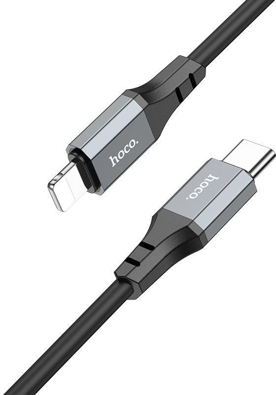 Кабель Hoco X86 iP Spear PD X86 IP USB Type-C (m)-Lightning (m) 1м черный коробка