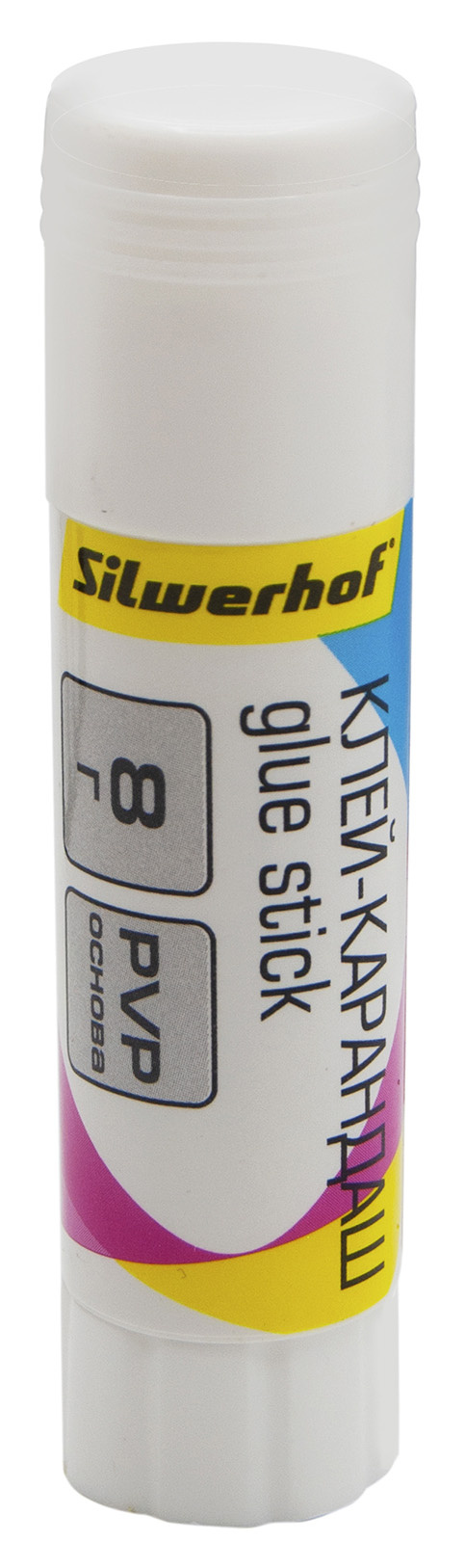 Клей-карандаш Silwerhof 431462-08 8гр ПВП термоусадочная упаковка