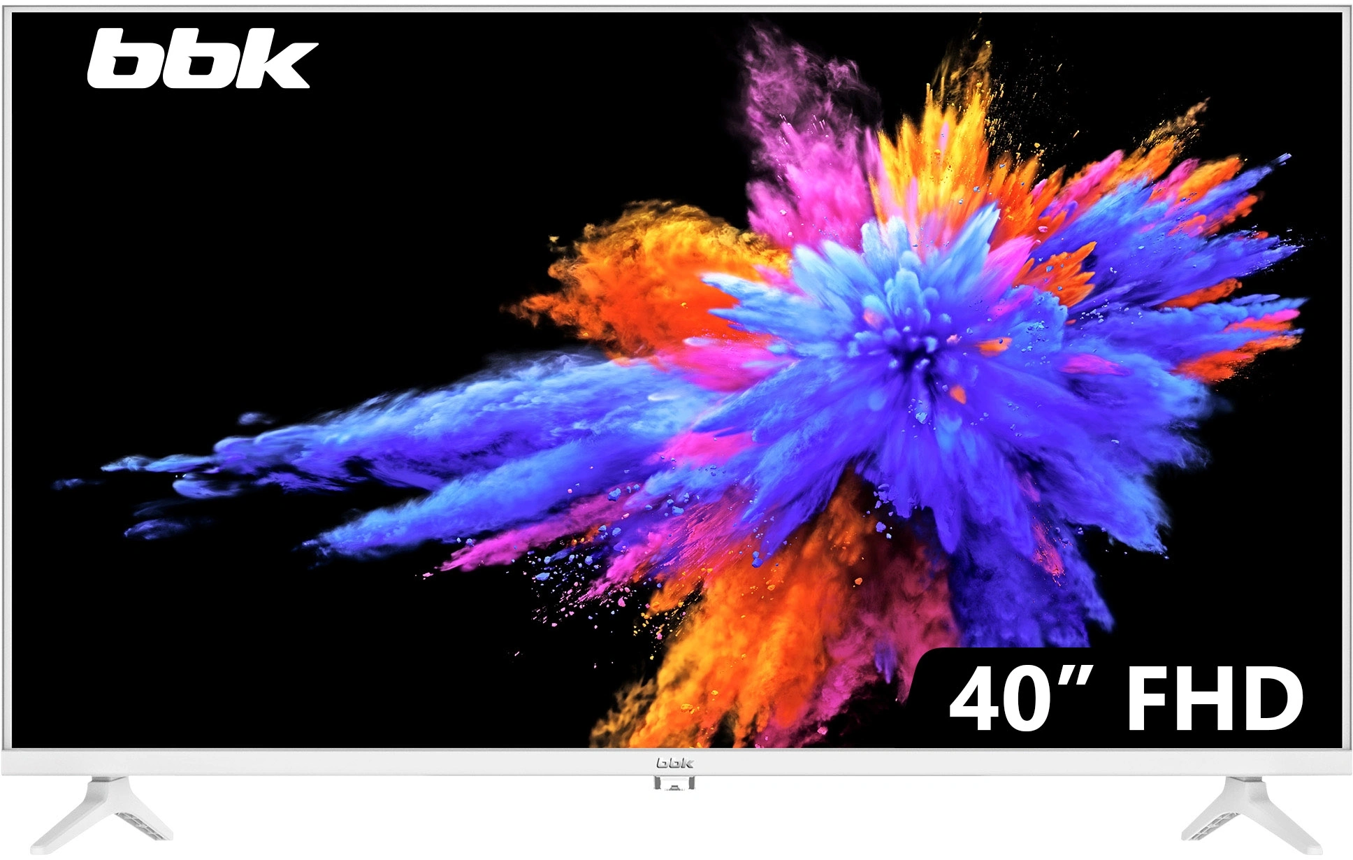 Телевизор LED BBK 40" 40LEM-1054/FTS2C (W) белый FULL HD 60Hz DVB-T2 DVB-C DVB-S2 USB WiFi (RUS)