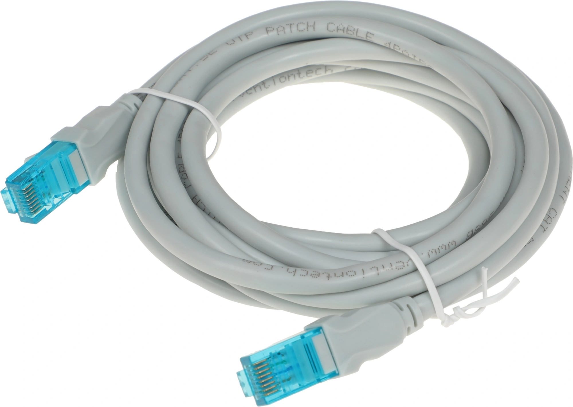 Патч-корд Vention VAP-A10-S300 1Гбит/с UTP 4 пары cat.5E CCA molded 3м серый RJ-45 (m)-RJ-45 (m)