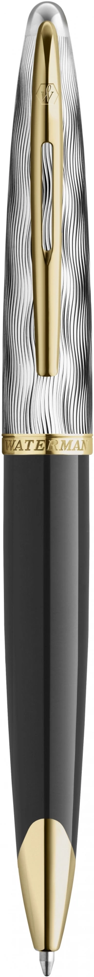 Ручка шариков. Waterman Reflections of Paris Carene DeLuxe (2200946) Black GT M син. черн. подар.кор.