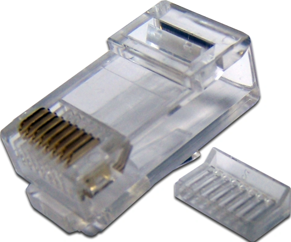 Коннектор Lanmaster (TWT-PL45-8P8C-V) кат.5E RJ45 прозрачный (упак.:100шт)