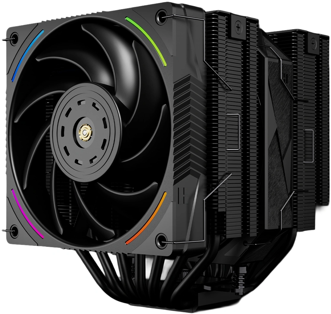 Устройство охлаждения(кулер) Thermalright Royal Pretor 130 Ultra ARGB Soc-AM5/AM4/1200/1700/1851 черный 4-pin 27dB Al+Cu Ret (RP130-ULTRA-BL)