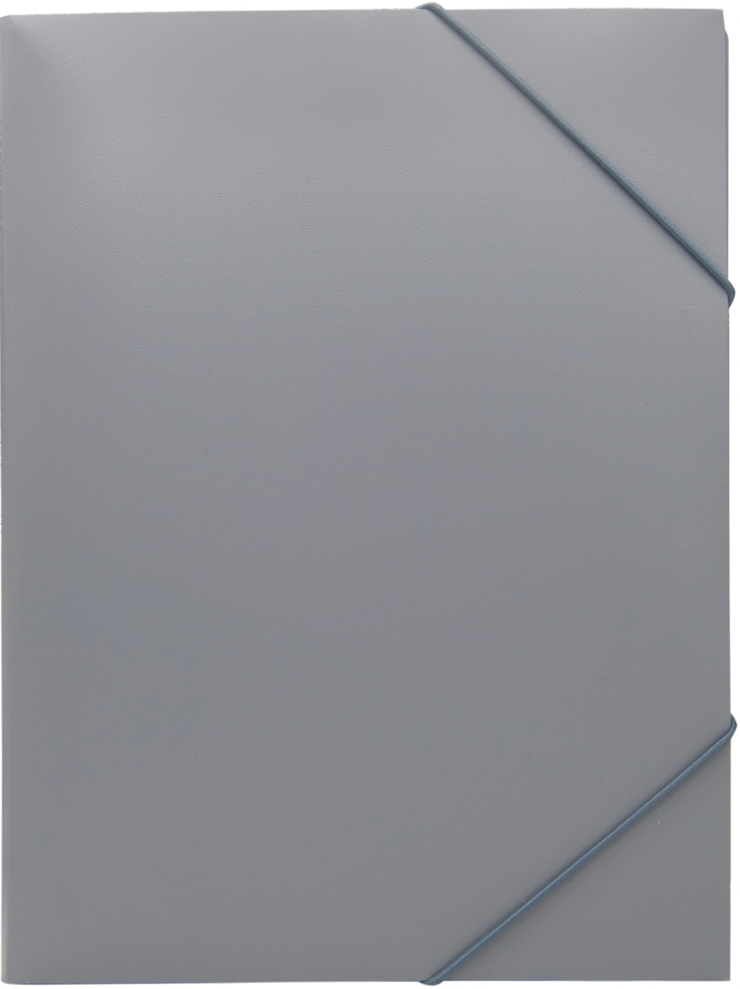 Папка на резинке Silwerhof Eco SE-PR04GREY A4 пластик 0.5мм кор.15мм серый