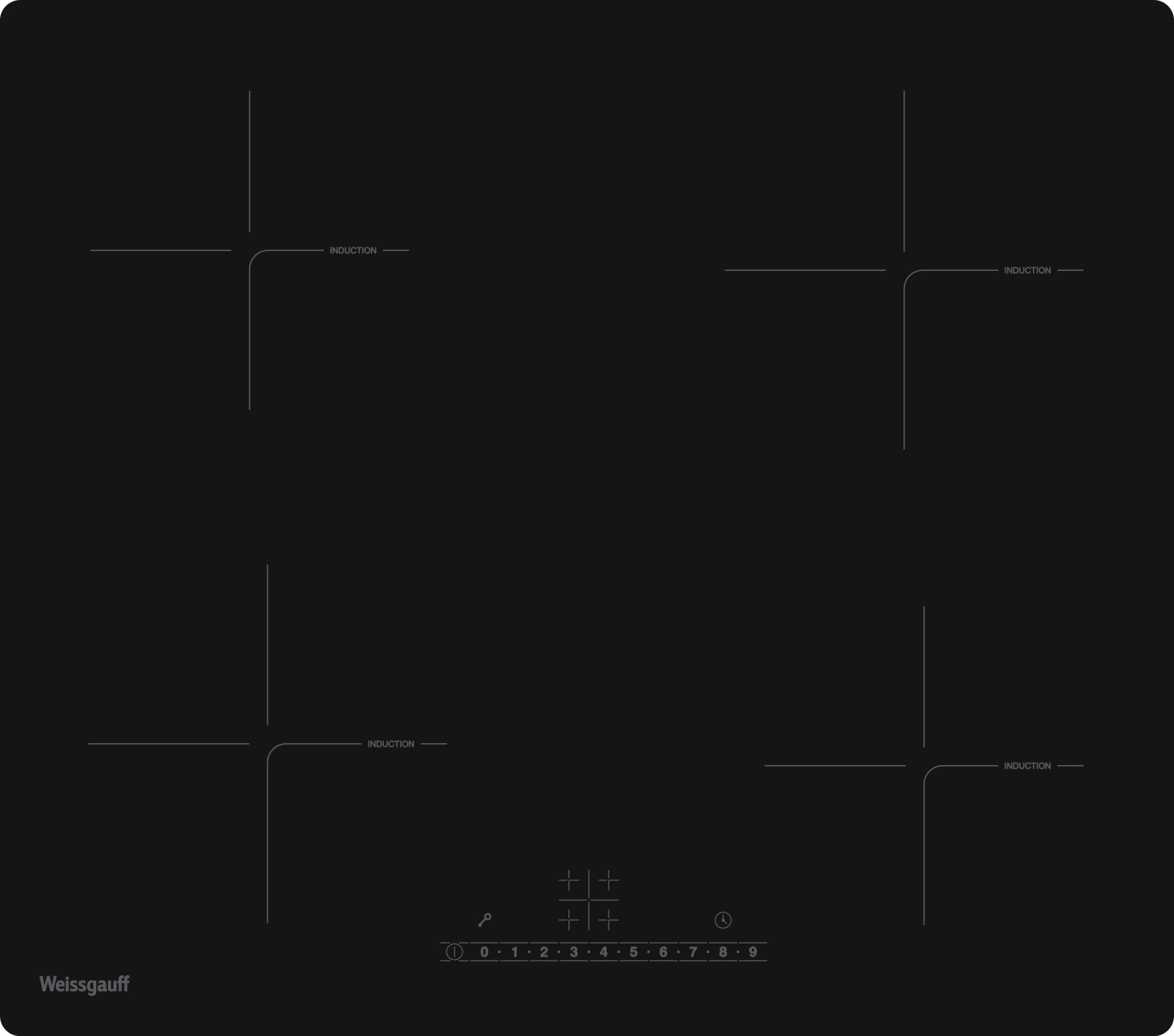 Индукционная варочная поверхность Weissgauff HI 632 BSA черный