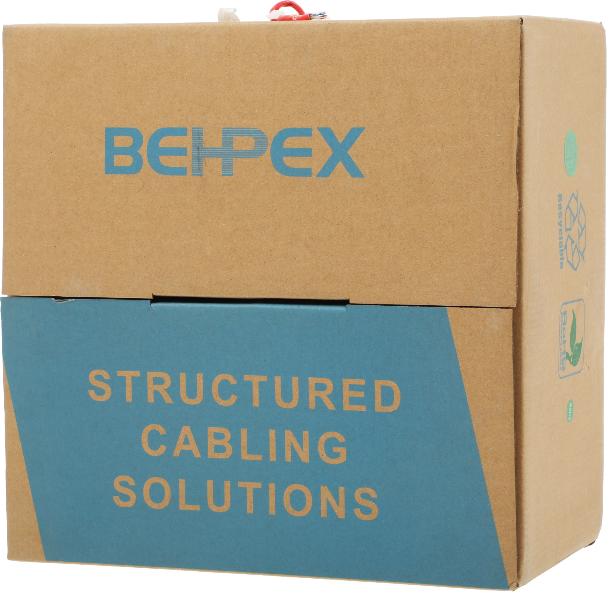 Кабель сетевой UTP 4 пары cat.5E solid 0.45мм CCA 305м красный