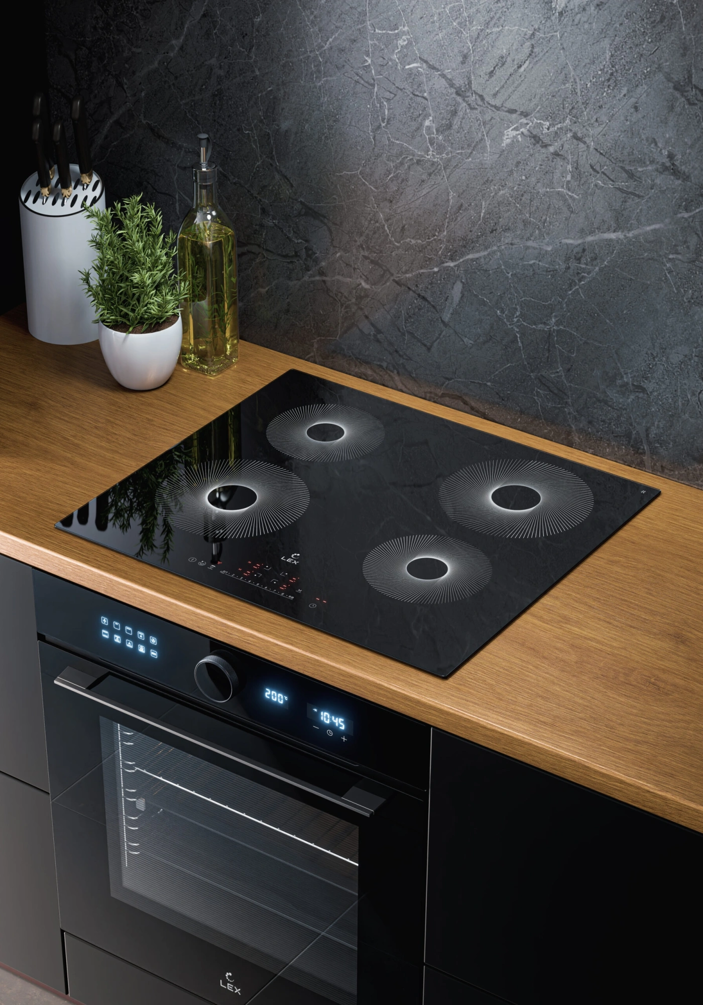 Индукционная варочная поверхность Lex EVI 640 R1 I BL черный