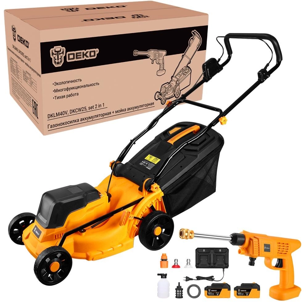 Газонокосилка роторная Deko DKLM40V (085-2025)