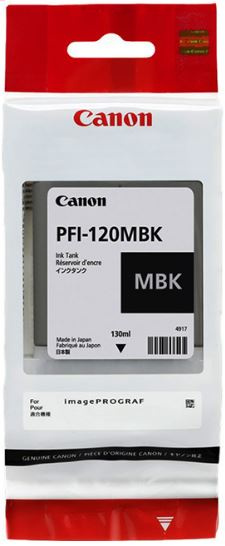 Картридж струйный Canon PFI-120MBK 2884C001 черный матовый (130мл) для Canon imagePROGRAF TM-200/205