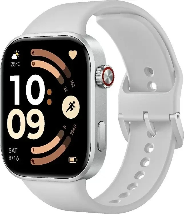 Смарт-часы Xiaomi Redmi Watch 6 2.07" AMOLED корп.серебристый рем.серый разм.брасл.:135-205мм (BHR08CUGL)