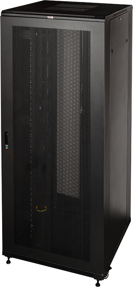 Шкаф серверный Lanmaster Business (TWT-CBB-47U-8X12-P1) напольный 47U 800x1200мм пер.дв.перфор. задн.дв.перфор.2-хст. 2 бок.пан. 800кг черный