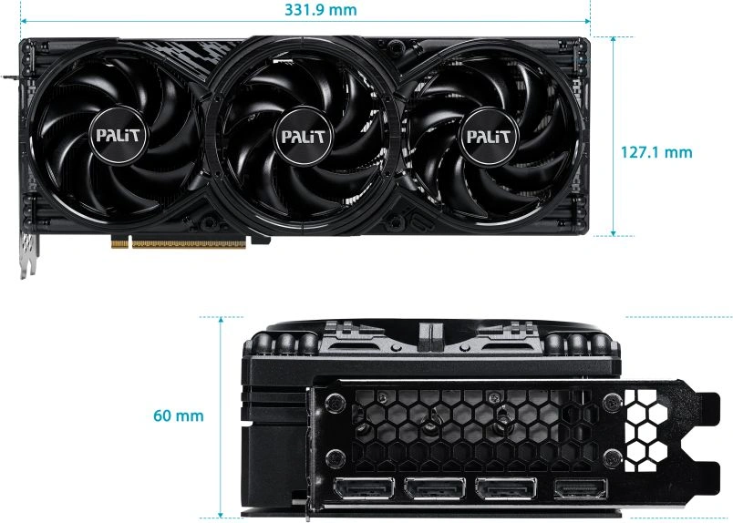 Видеокарта Palit PCI-E 5.0 PA-RTX5070 GAMINGPRO NVIDIA GeForce RTX 5070 12Gb 192bit GDDR7 2325/28000 HDMIx1 DPx3 HDCP Ret