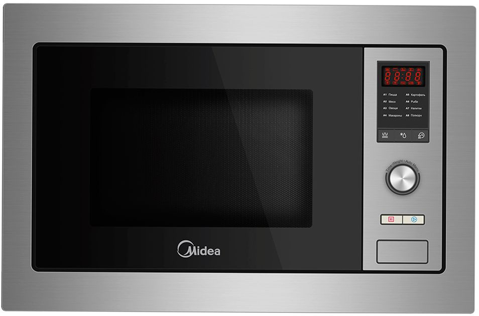 Микроволновая печь Midea AG925BVW 25л. 900Вт нержавеющая сталь/черный (встраиваемая)