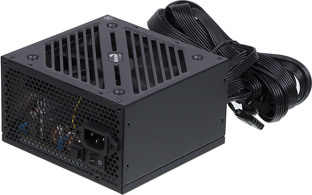 Блок питания Aerocool ATX 500W CYLON 500 80+ 24pin APFC 120mm fan color 5xSATA RTL