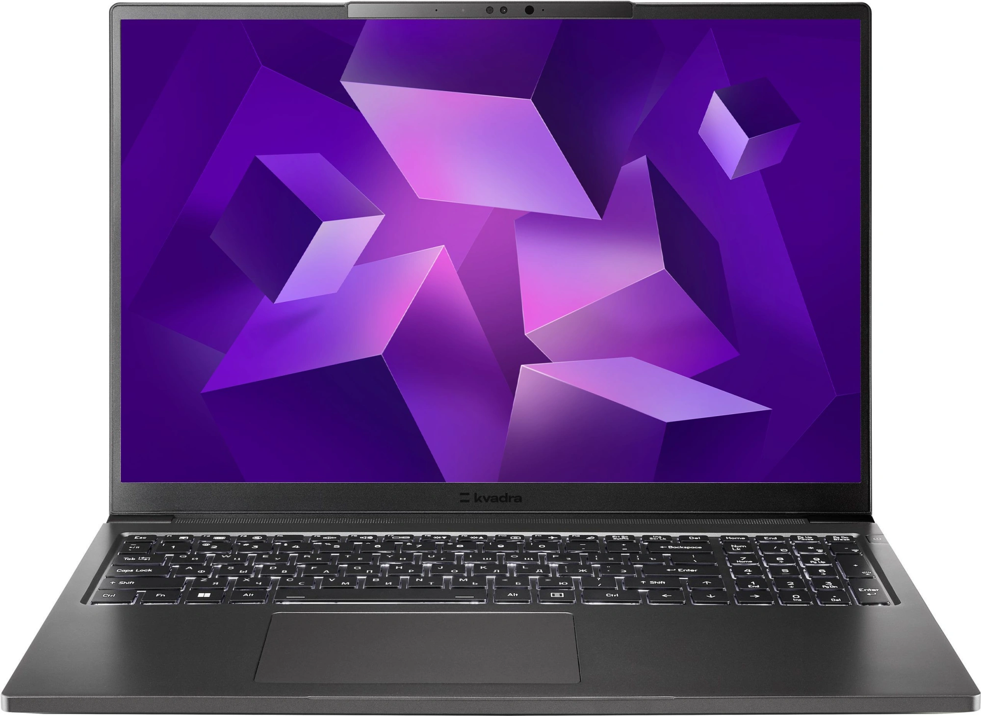 Ноутбук Kvadra Nau LP16 Core Ultra 7 155U 16Gb SSD512Gb Intel Graphics 16" IPS FHD+ (1920x1200) без ОС graphite WiFi BT Cam (Y22L01CAS122R_DCFD05)