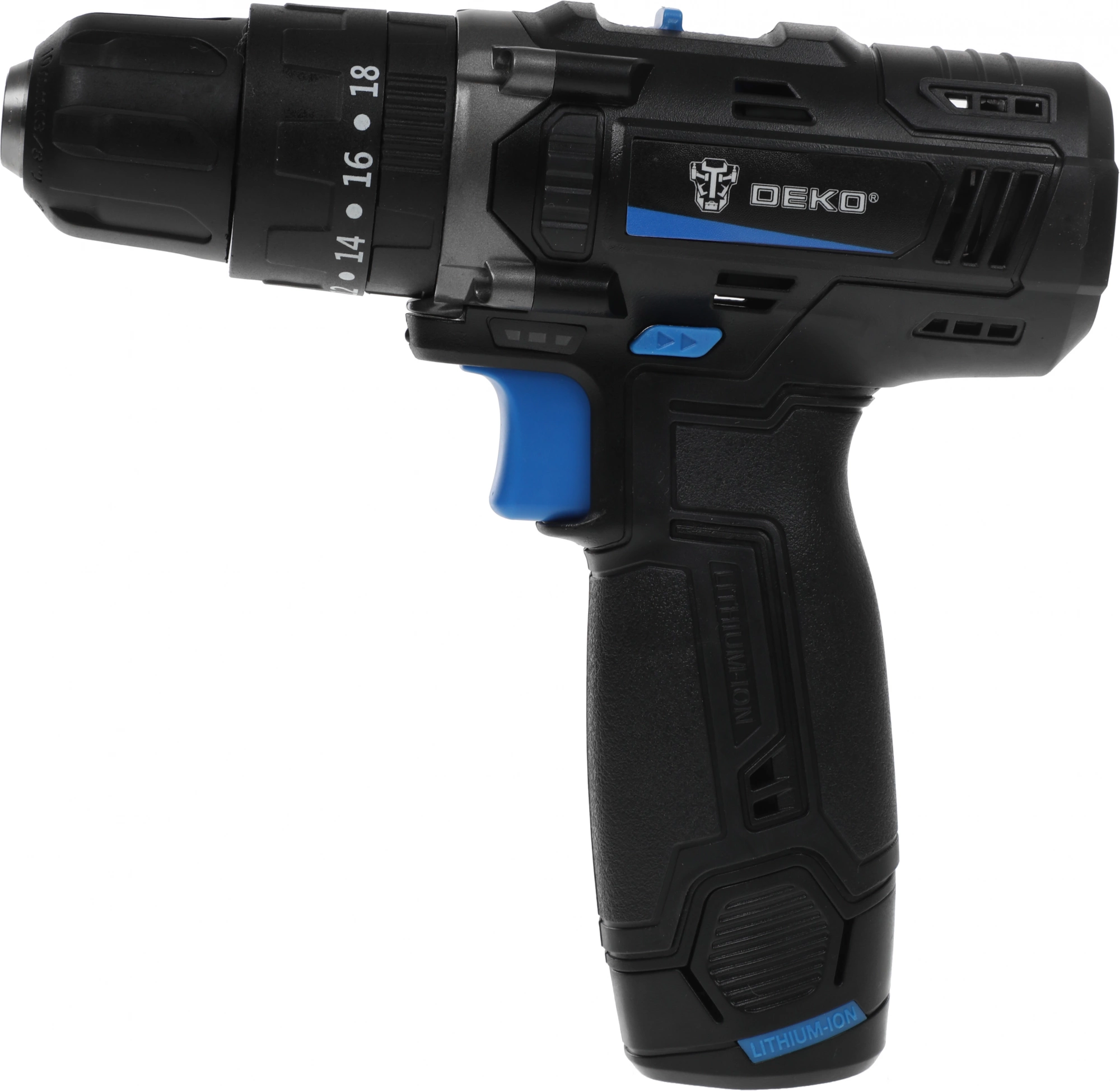 Дрель-шуруповерт Deko GCD12DU аккум. патрон:быстрозажимной (кейс в комплекте) (063-4038)