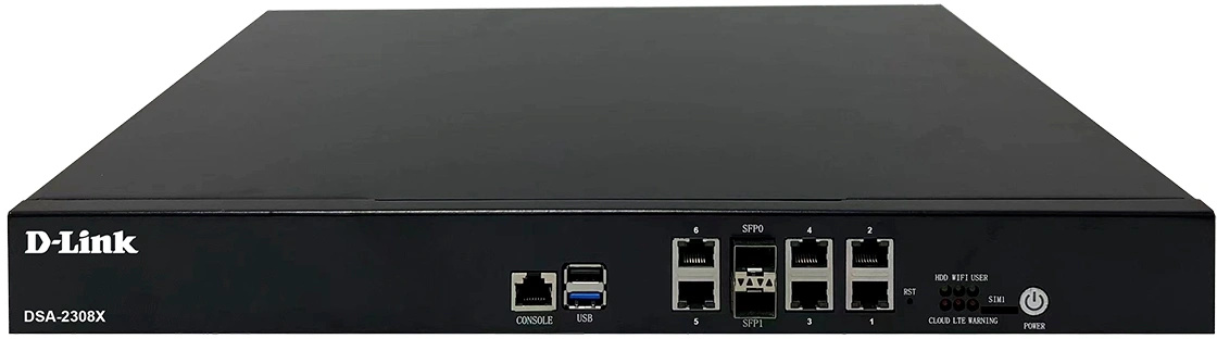 Маршрутизатор D-Link DSA-2308X (DSA-2308X/A1A) 10/100/1000BASE-T черный