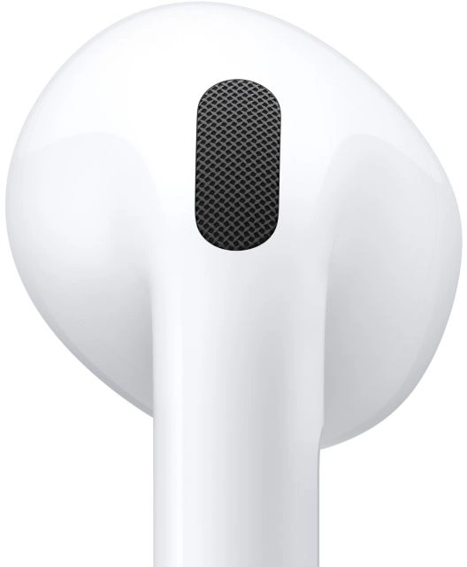 Гарнитура вкладыши Apple AirPods 4 A3050,A3053,A3058 белый беспроводные bluetooth в ушной раковине (MXP63LL/A)