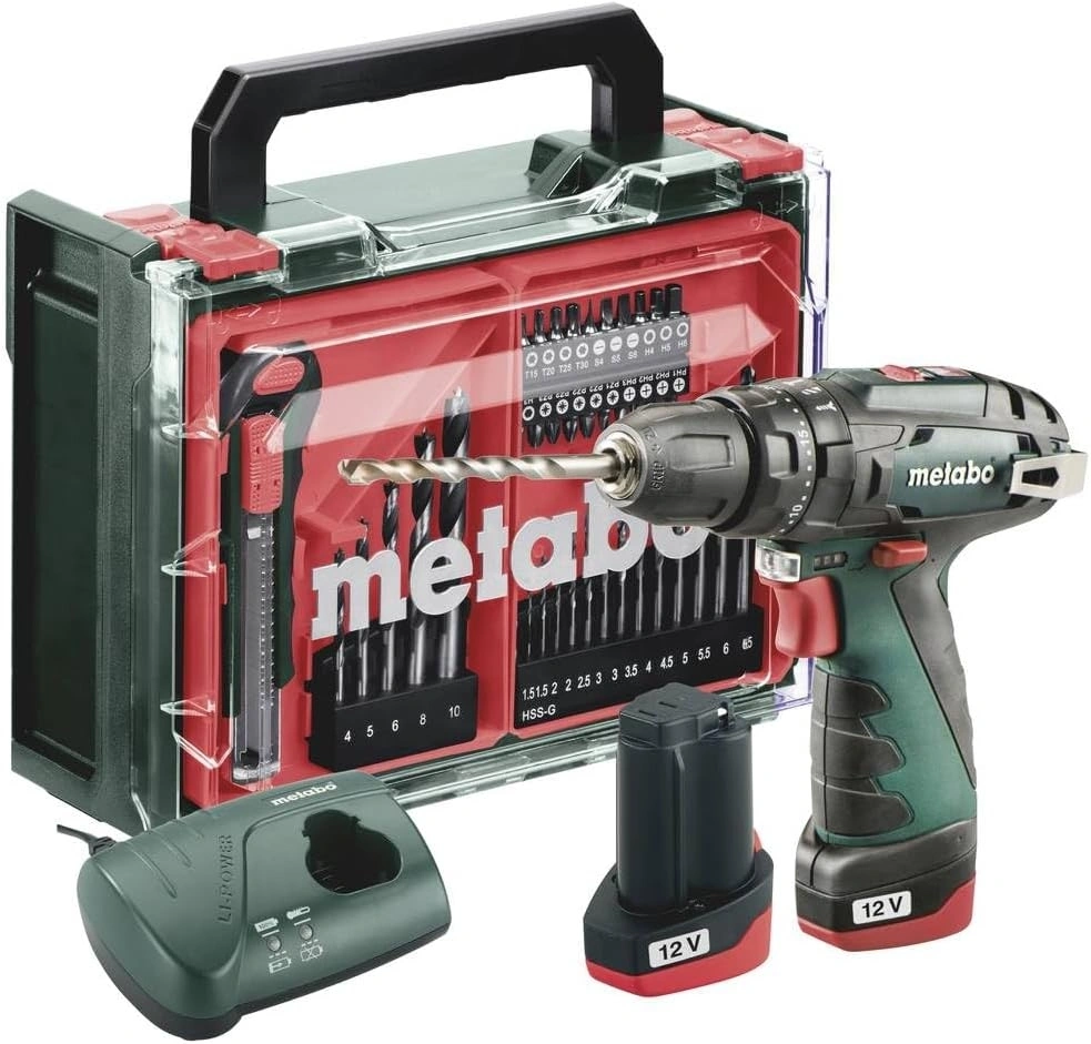 Дрель-шуруповерт Metabo PowerMaxx SB Basic аккум. патрон:быстрозажимной (кейс в комплекте) (600385710)