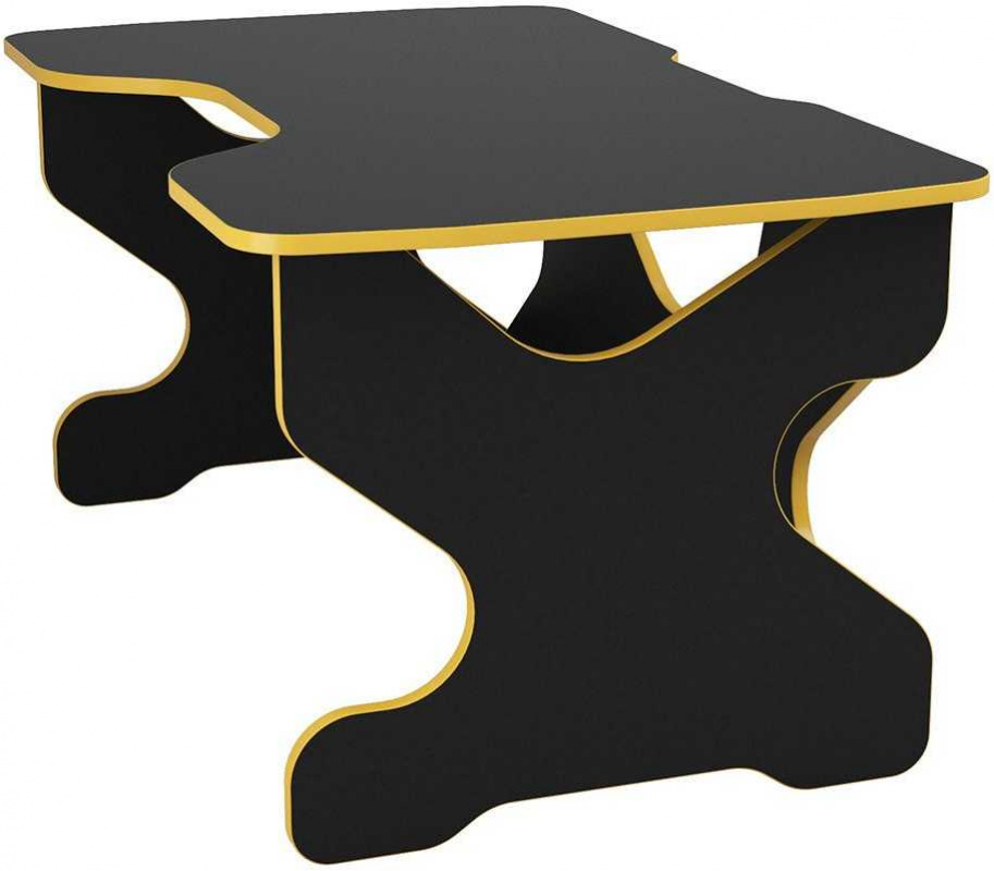 Стол игровой Витал-ПК Райдер 1500 столешница ЛДСП черный желтый