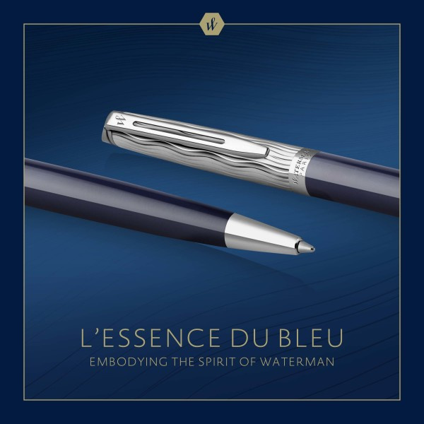 Ручка шариков. Waterman Hemisphere L`Essence du Bleu (CW2166470) LaqBlue CT M син. черн. подар.кор.