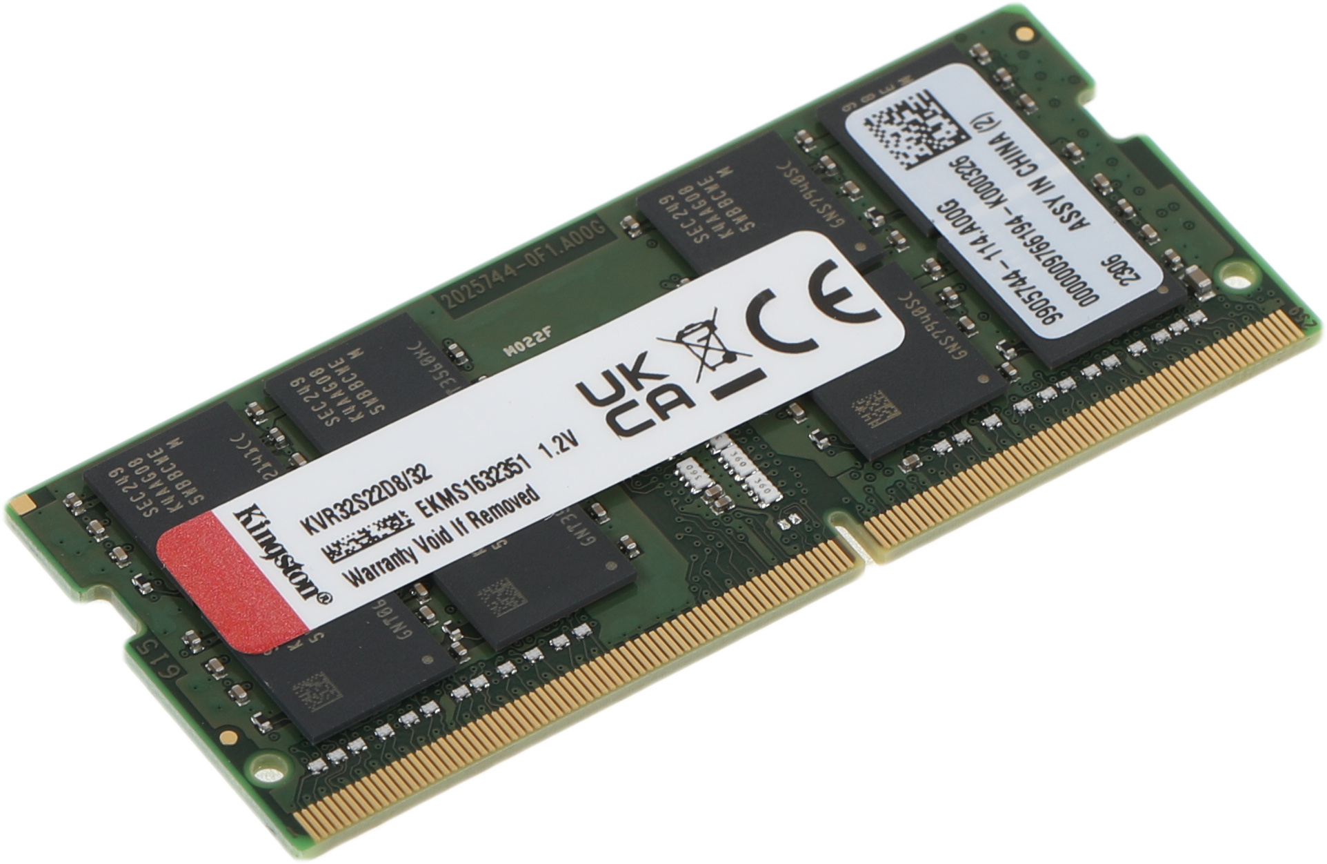 Память DDR4 32GB 3200MHz Kingston KVR32S22D8/32 VALUERAM RTL PC4-32000 CL22 SO-DIMM 260-pin 1.2В dual rank Ret