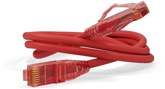 Патч-корд Hyperline PC-LPM-UTP-RJ45-RJ45-C5e-5M-LSZH-RD UTP RJ-45 вил.-вилка RJ-45 кат.5E 5м красный LSZH 24AWG