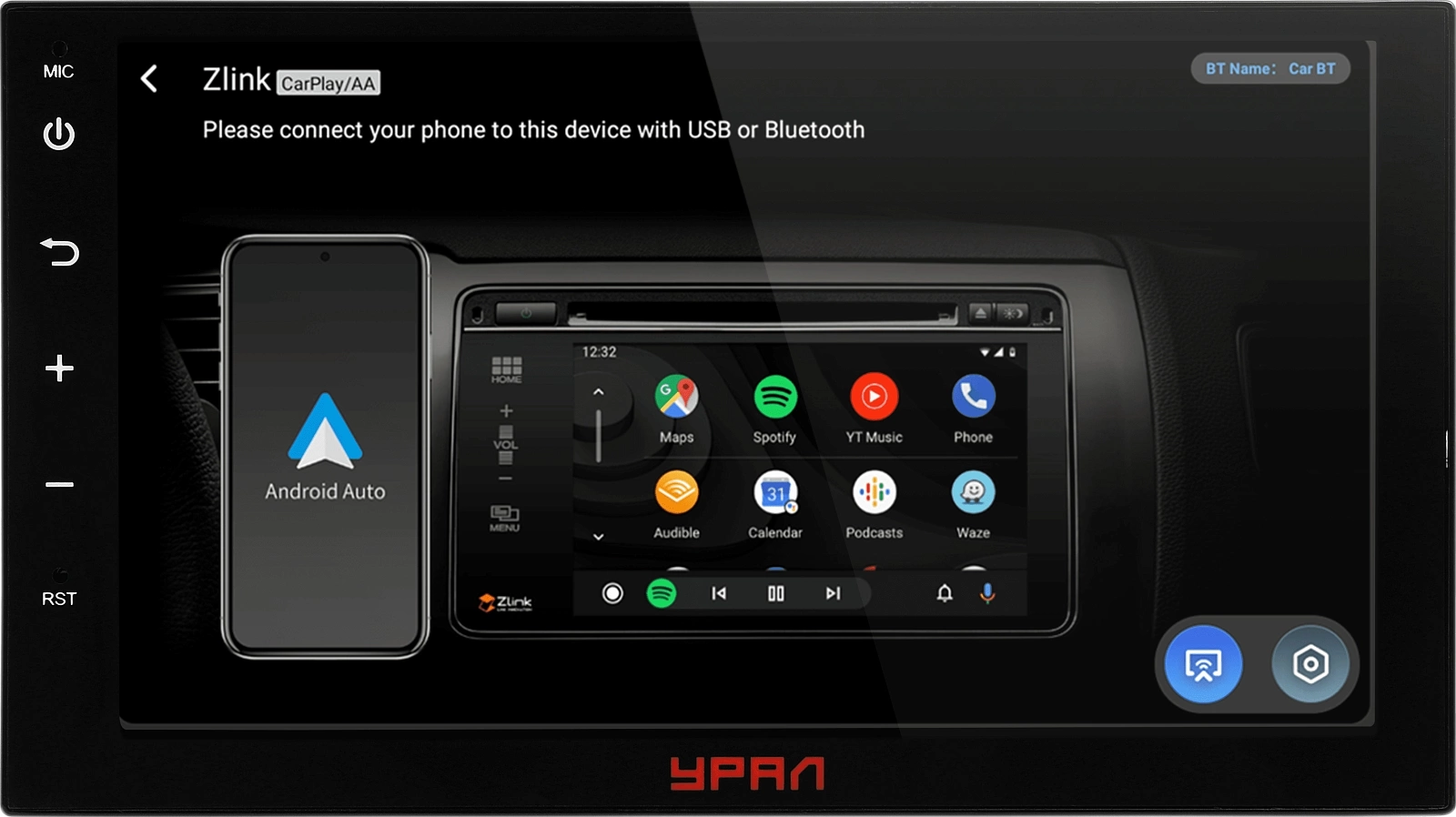 Автомагнитола Ural АМС Шторм 71 2DIN 4x50Вт 2000Mb Android 12 WiFi 2.5 (УРАЛ АМС ШТОРМ 71)